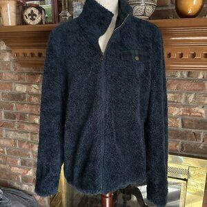 Pendleton Blue Fleece Flannel Lined Jacket Size Large